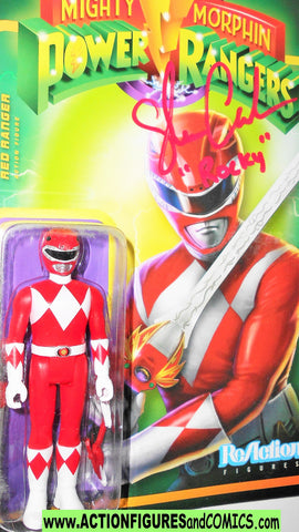 Power Rangers RED RANGER Reaction ***AUTOGRAPHED*** super7 moc