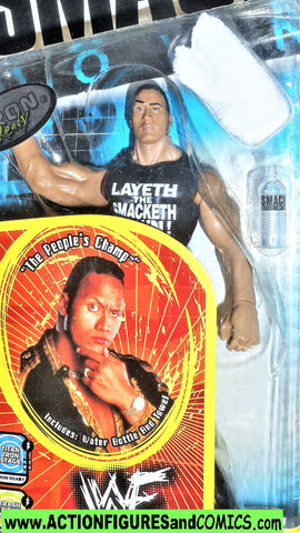 Wrestling WWE action figures ROCK Smackdown 2000 jakks moc