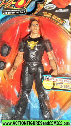 Wrestling WWE action figures ROCK sunday night heat rebellion moc 00