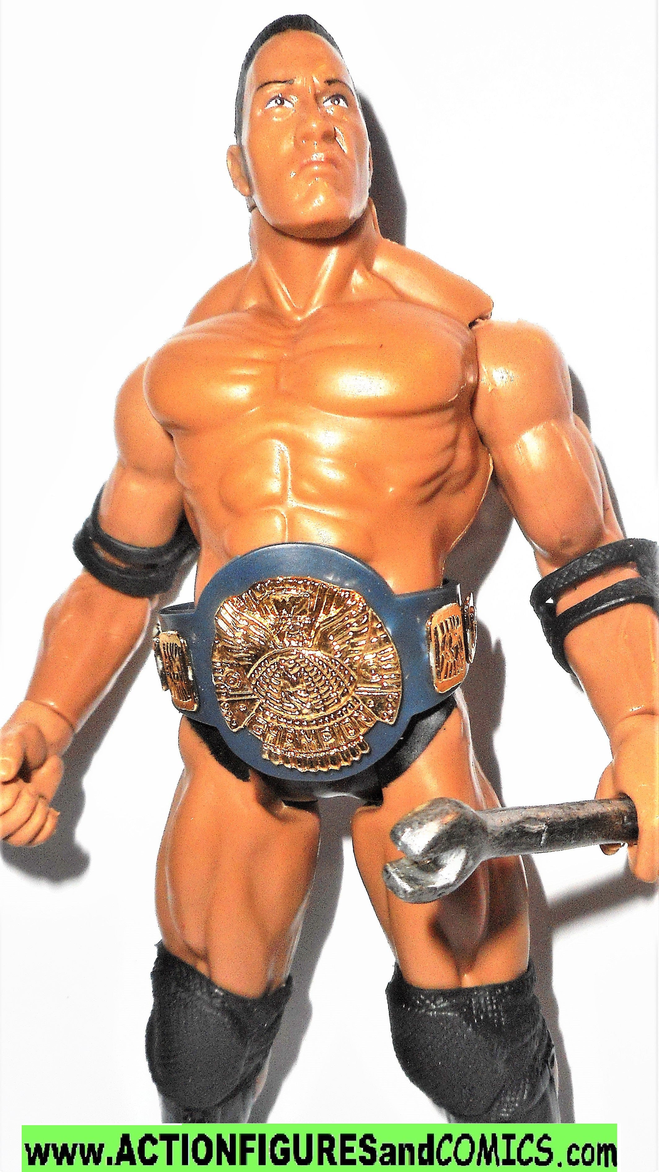 『WWF』THE ROCK フィギュア Amazon.com: WWE Ultimate Edition The Rock Action Figure with