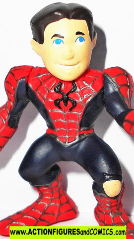 Marvel Super Hero Squad SPIDER-MAN unmasked Peter Parker pvc figure
