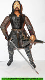 Lord of the Rings ARAGORN HELMS DEEP VARIANT toy biz complete hobbit