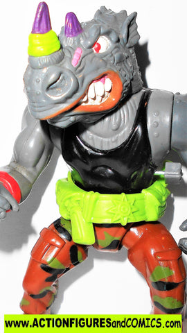 teenage mutant ninja turtles ROCKSTEADY machine gunnin 1990 w belt