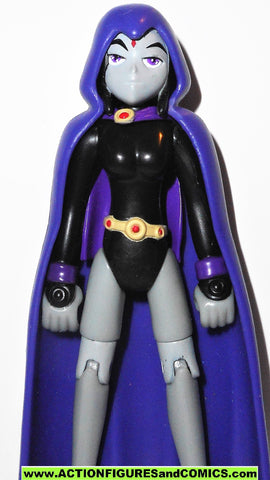 Teen Titans Go RAVEN cowl hood long cape 2003 3.5 inch animated cartoon network