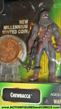 star wars action figures CHEWBACCA millenium coin power of the force moc mib