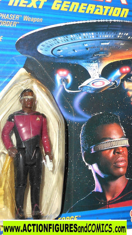 Star Trek GEORDI LA FORGE 1988 galoob toys action figures moc