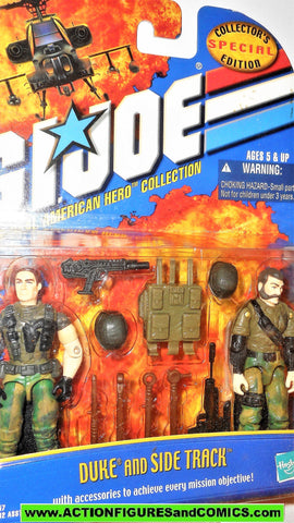 gi joe DUKE SIDETRACK ambush 2001 V8 a real american hero arah 2000 moc
