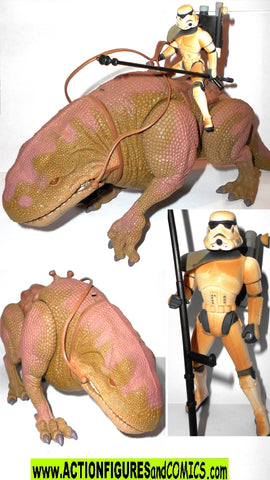 star wars action figures DEWBACK & SANDTROOPER 1997 potf