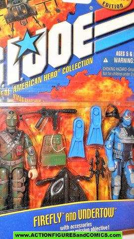 gi joe FIREFLY cobra UNDERTOW 2000 a real american hero arah 2001 moc