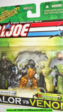 gi joe SNAKE EYES vs cobra SWAMP RAT 2004 valor vs venom vvv 2005 moc