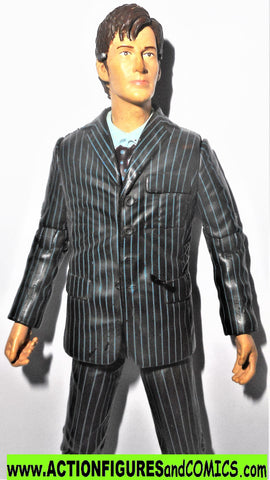 doctor who action figures TENTH DOCTOR 10th suit BLUE pinstripes