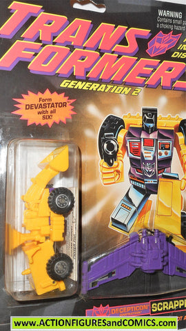 Transformers Generation 2 SCRAPPER g2 yellow DEVASTATOR moc