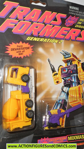 Transformers Generation 2 MIXMASTER g2 yellow DEVASTATOR moc