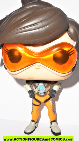 Funko POP Anime Overwatch TRACER unmasked 4 inch vinyl figures