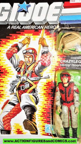gi joe CRAZYLEGS 1987 v1 vintage paratrooper hasbro gijoe moc