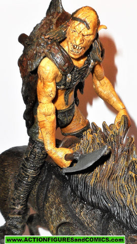 Lord of the Rings WARG BEAST & SHARKU RIDER toy biz complete hobbit