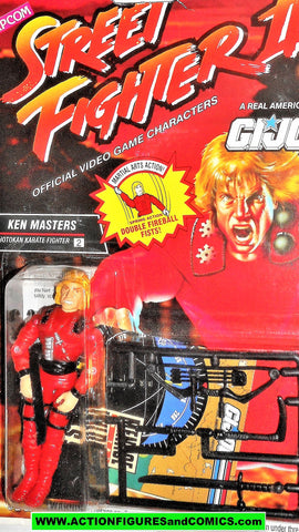 gi joe Street Fighter II KEN MASTERS 1993 capcom 2 gijoe action figure moc