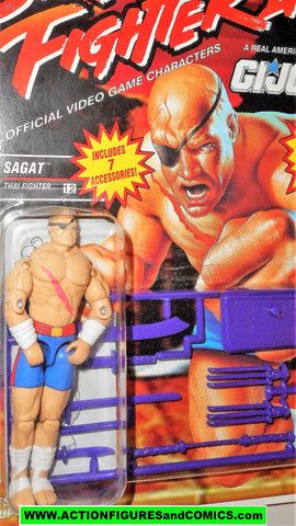 gi joe Street Fighter II SAGAT 1993 capcom 2 gijoe action figure moc