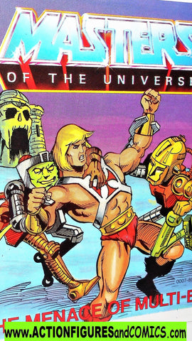 Masters of the Universe MENACE of MULTI-BOT 1987 Quadrilingual mini comic