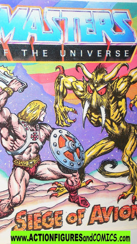 Masters of the Universe SIEGE of AVION 1982 vintage mini comic stratos