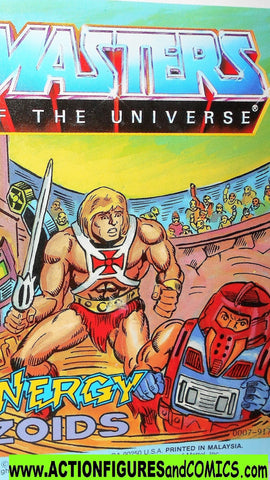 Masters of the Universe ENERGY ZOIDS 1987 vintage he-man mini comic