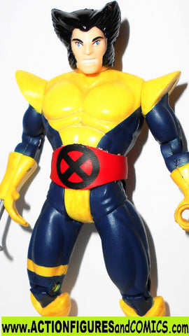 X-MEN X-Force toy biz WOLVERINE cloth belt 1998 bj's strike force team CARD