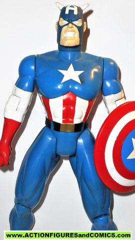 marvel universe toy biz CAPTAIN AMERICA 10 inch animated deluxe collectors action figures
