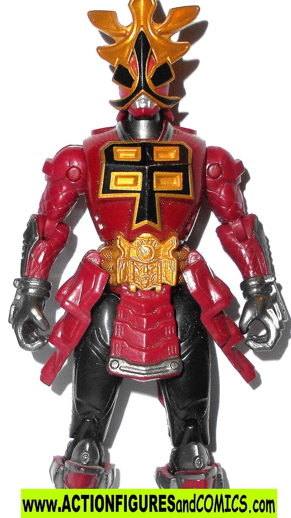 Power Rangers SHOGUN RANGER 4 inch red gold Samurai bandai ...