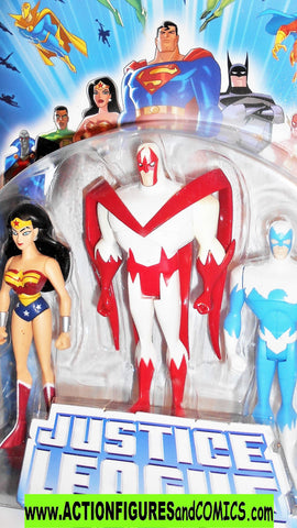 justice league unlimited WONDER WOMAN HAWK DOVE 3 pack dc universe moc