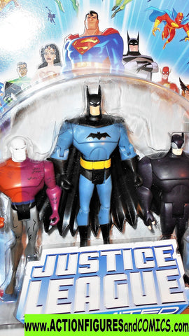justice league unlimited METAMORPHO BATMAN WILDCAT 3 pack dc universe moc