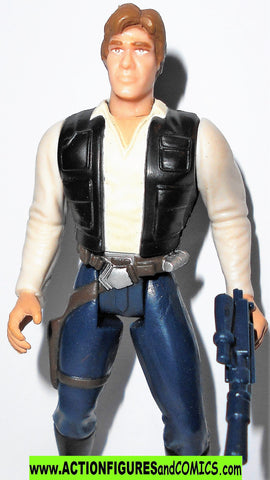 star wars action figures HAN SOLO blue gun jabba exclusive potf