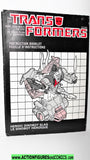 Transformers SLAG 1985 instruction booklet triceratops bi-lingual g1 1