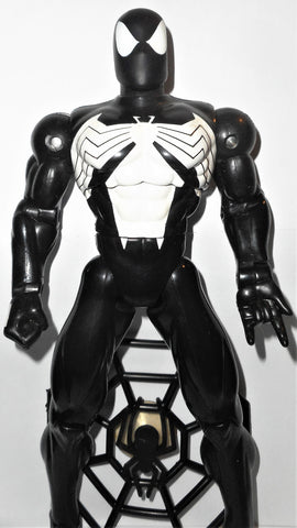 marvel universe toy biz SPIDER-MAN 10 inch Black symbiote suit deluxe