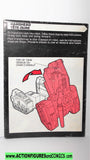 Transformers HARDHEAD 1987 instruction booklet vintage bi-lingual g1 1