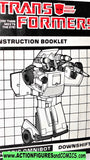 Transformers DOWNSHIFT omnibot instructions booklet mail away g1 1