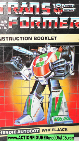 Transformers BLUESTREAK 1984 instructions booklet vintage  g1 1