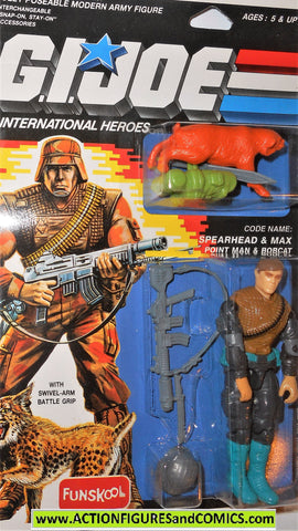 gi joe SPEARHEAD & MAX 1988 1999 funskool hasbro vintage g i moc