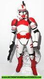 star wars action figures CLONE TROOPER RED SHOCKTROOPER 30th anniversary