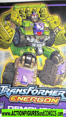 Transformers energon DEMOLISHER Trading card 2003 2004