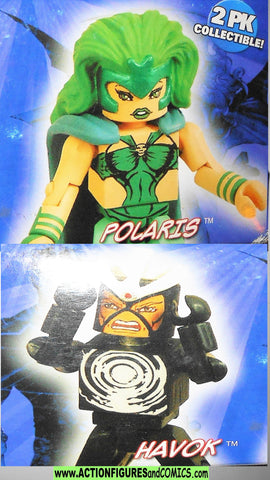 minimates HAVOK POLARIS x-men marvel universe wave 20 moc mib