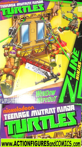 teenage mutant ninja turtles WINDOW WIPEOUT playset mib moc