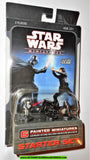 star wars miniatures STARTER SET 6 painted DARTH VADER 2007 Wizards moc