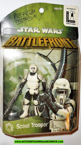 star wars action figures BIKER SCOUT TROOPER battlefront Video