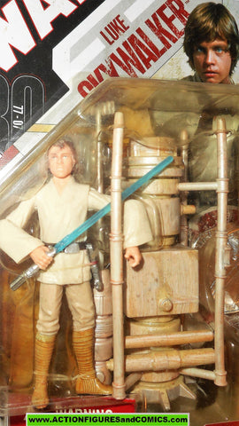star wars action figures LUKE SKYWALKER moisture farmer 30th anniversary saga moc 000