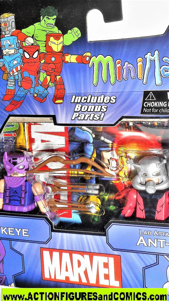 minimates HAWKEYE lab attack ANT-MAN marvel mini mates moc mib ...