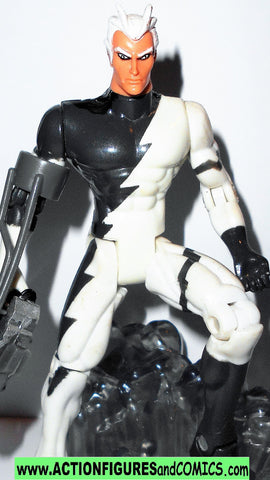 X-MEN X-Force toy biz QUICKSILVER black white 1996 mutant armor series