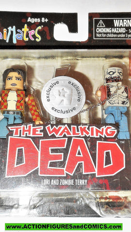 Walking Dead Minimates LORI ZOMBIE TERRY 2012 Toys R Us
