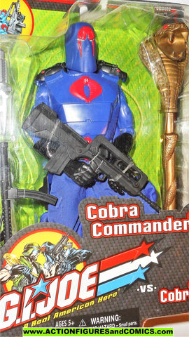 Gi joe COBRA COMMANDER 12 inch gijoe vs cobra 2001 2002 moc mip mib