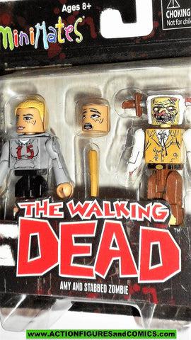 Walking Dead Minimates AMY STABBED ZOMBIE 2012 Series 2 MOC