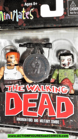 Walking Dead Minimates ABRAHAM FORD MILITARY ZOMBIE Toys R Us Series 5 MOC